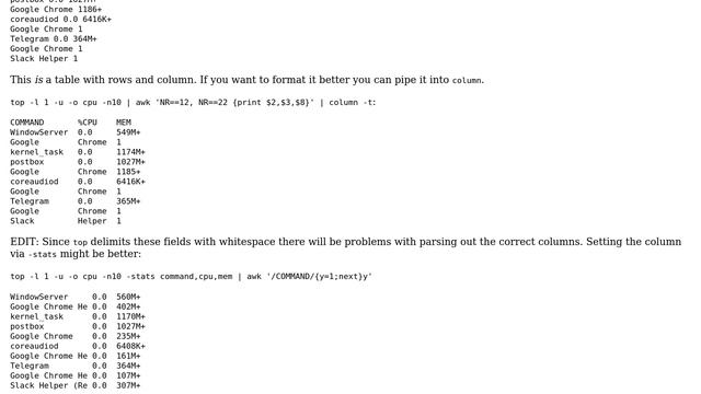 Unix & Linux: Formatting data as table with AWK print (2 Solutions!!) смотреть онлайн