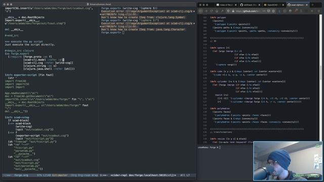 3D CAD Design Work - Clojure dev. VOD 112 смотреть онлайн