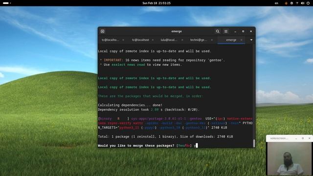 Resolution of Error: 404 not found during the update of binary portage on Gentoo смотреть онлайн