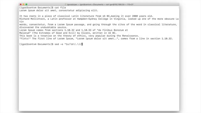 Capitalize text title in command line with sed (for more see description) смотреть онлайн