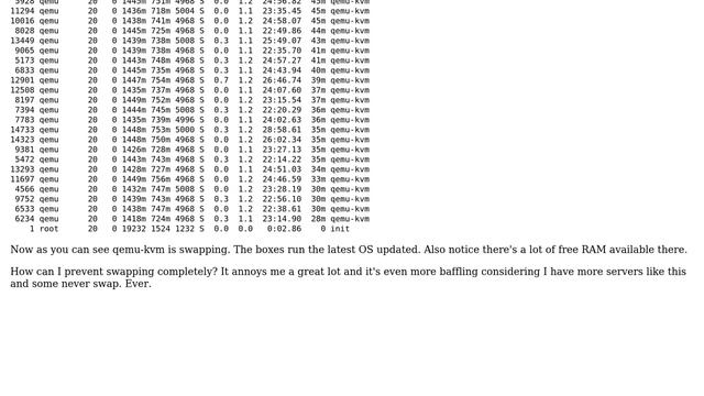 Why do I get swapping even if I set vm.swappiness to 0? смотреть онлайн