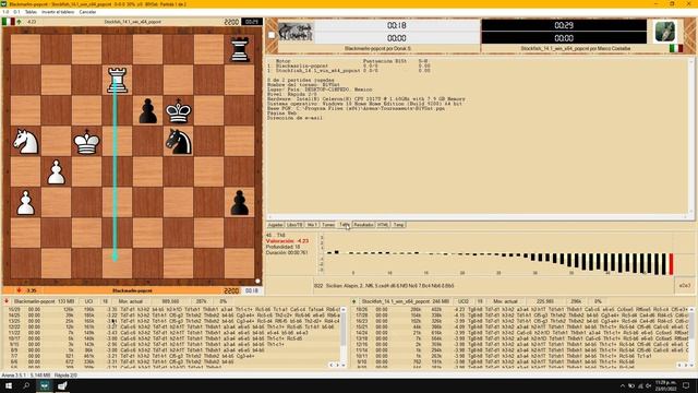STOCKFISH 14.1 VS BLACK MARLIN 4.0 | STRONG CHESS ENGINES смотреть онлайн