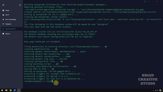 Install PostgreSQL di Ubuntu 20.04.6 смотреть онлайн