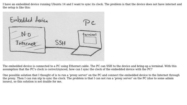 Sync the clock of a Linux embedded device with a PC смотреть онлайн