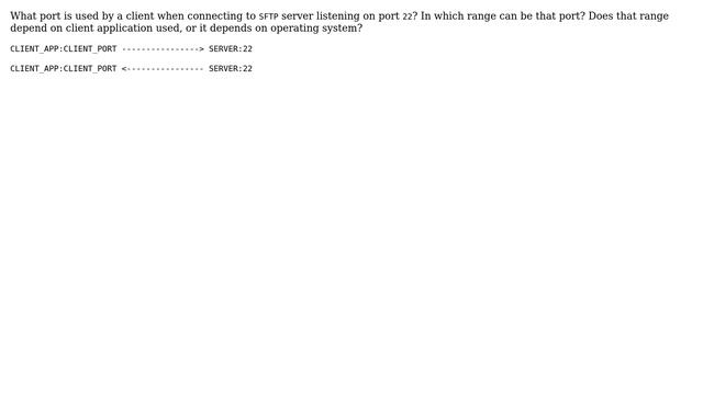DevOps & SysAdmins: SFTP source port used by client смотреть онлайн