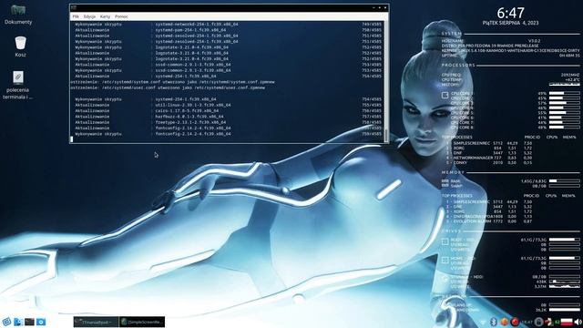 PS4 PRO linux fedora 39 aktualizacja systemu i test sterowników openGL i Vulkan ! смотреть онлайн