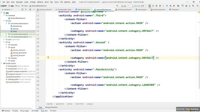 Intent Filter in Android смотреть онлайн