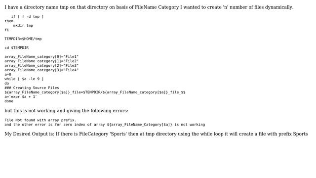 Unix & Linux: KSH/bash for File Creation Dynamically смотреть онлайн