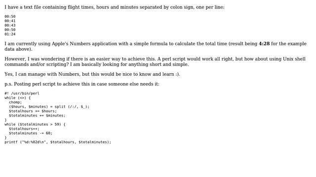 Unix & Linux: How to sum times in a text file using command-line? (3 Solutions!!) смотреть онлайн