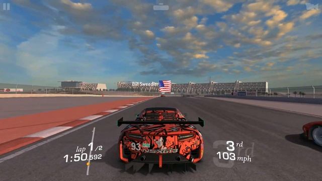 REAL RACING 3 - ACURA NSX GT3 - LAST TURN OVERTAKE...