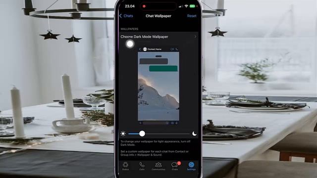 How to Set Brigh wallpaper as chat wallpaper in WhatsApp in iPhone 14 Pro смотреть онлайн