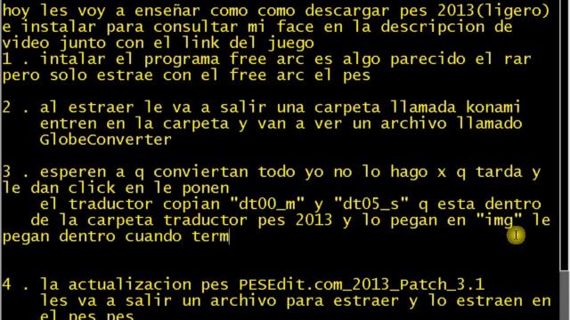 intalacion pes 2013 ligero mf español смотреть онлайн