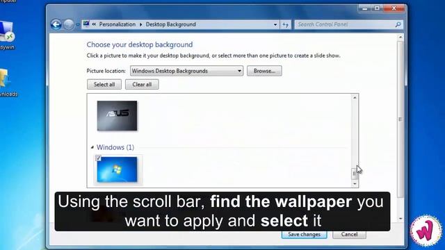 Class 3 | Ch 3 | Changing the Wallpaper in WIndows 7 смотреть онлайн