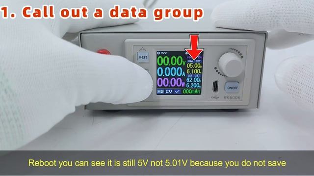 RK6006 manual 1.4.2.2 Data Group Quick Storage and Call out смотреть онлайн