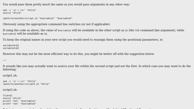 Unix & Linux: Passing arguments from one script to another (2 Solutions!!) смотреть онлайн