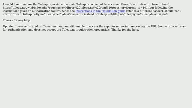 Unix & Linux: Can I mirror the Tuleap repo? смотреть онлайн