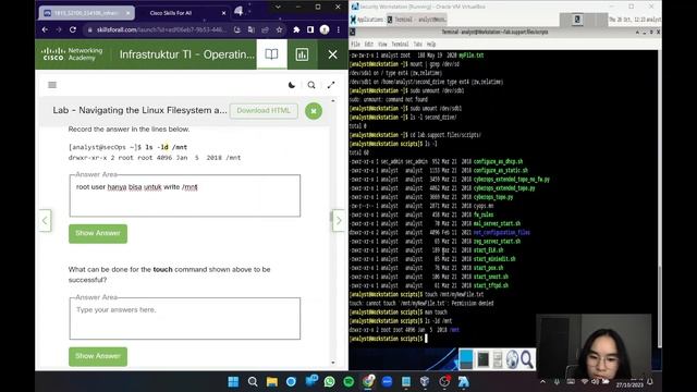 2.5.4 Lab - Navigating the Linux Filesystem and Permission Settings смотреть онлайн