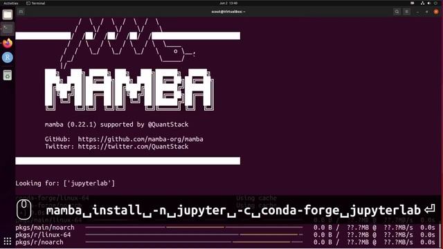 How to Install Jupyterlab Using Mamba Ubuntu Linux смотреть онлайн