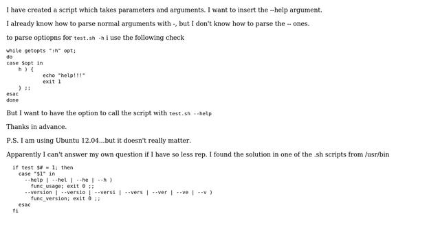 Unix & Linux: bash scripting add arguments смотреть онлайн