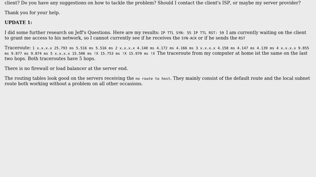 TCP reset after SYN ACK possibly related to "no route to host" (2 Solutions!!) смотреть онлайн