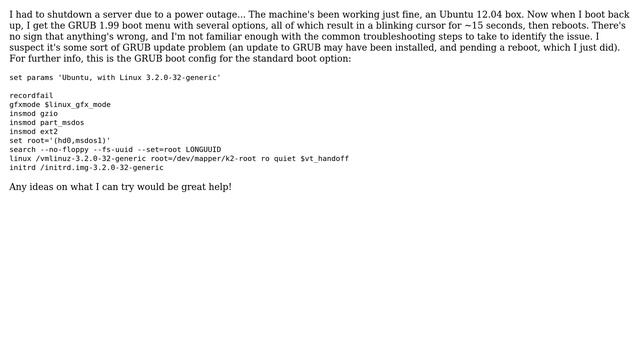 DevOps & SysAdmins: Ubuntu / GRUB reboot loop смотреть онлайн