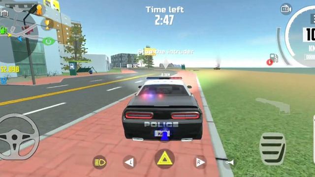 Car Chasing With Dodge Police  Car