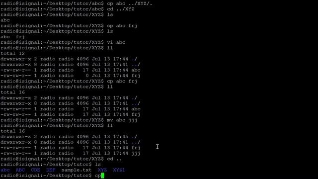 Linux Command Series - cp, rm, mkdir, mv смотреть онлайн