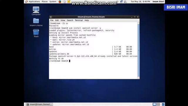 Instalasi dan Konfigurasi SSH Server di Centos 6 смотреть онлайн