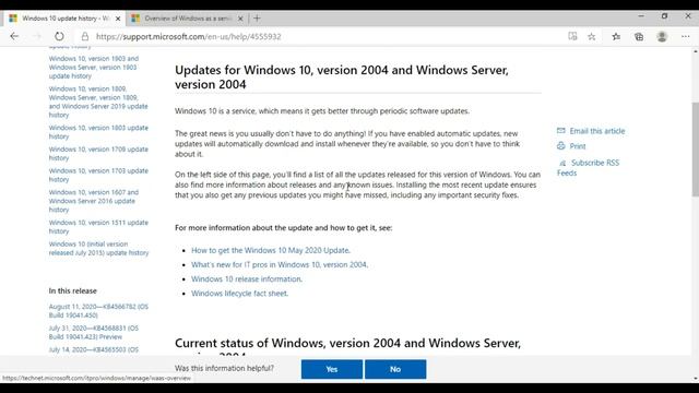 Windows 10 Version 2004 | New Feature Update смотреть онлайн