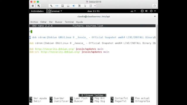 2 Actualización de Sourse List de Debian смотреть онлайн