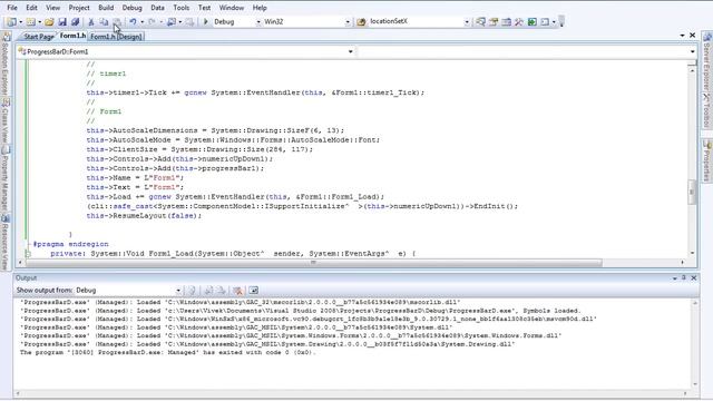 Progress Bar Timer NumericUpDown - Visual C++ смотреть онлайн