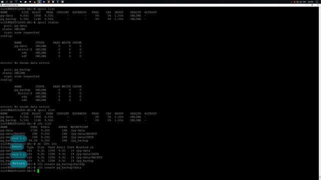 Создание файловых систем ZFS [ ZFS File Systems ] | Ubuntu Server 20.04 смотреть онлайн