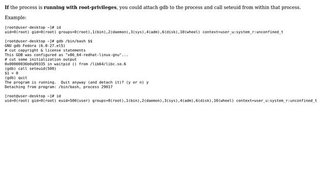 Change EUID of running process (3 Solutions!!) смотреть онлайн