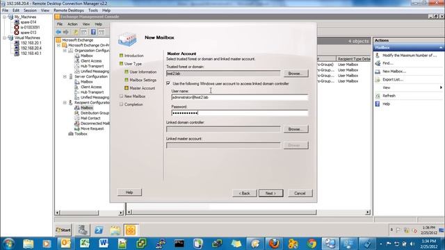 Exchange Server Linked Mailbox смотреть онлайн