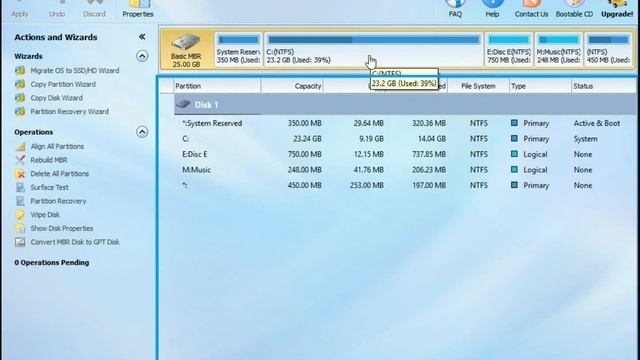 How to increase size of your C disk drive. Partition Wizard free edition. Windows 10 смотреть онлайн