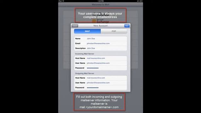 Setup Email on iPod, iPad or iPhone IMAP (en) смотреть онлайн
