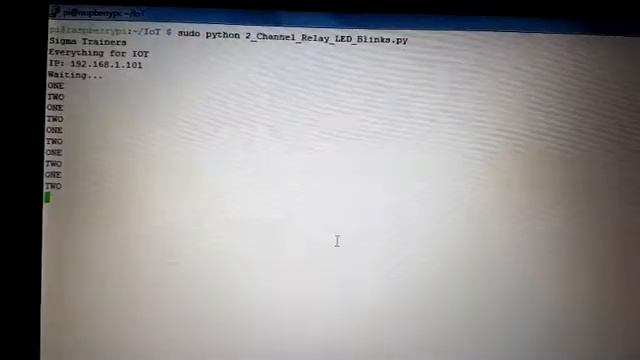 2 Channel Relay LED Blinks Raspi смотреть онлайн