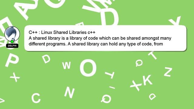 C++ : Linux Shared Libraries c++ смотреть онлайн