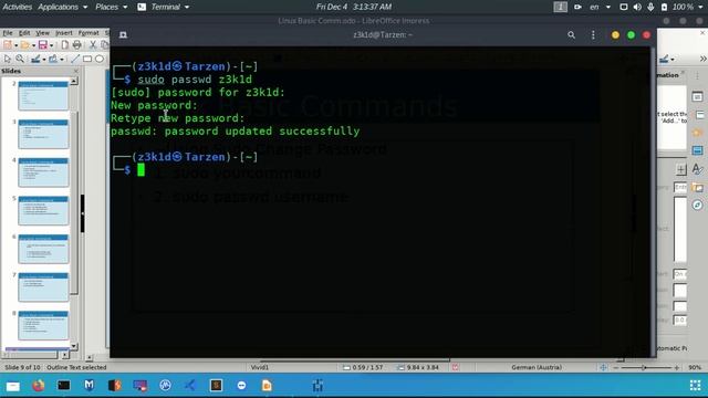 Using sudo and change password смотреть онлайн