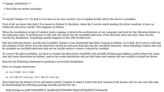 Unix & Linux: How to install AMD Catalyst 15.7 (fglrx 15.20.1046) on Kali 2.0 (Sana)? смотреть онлайн