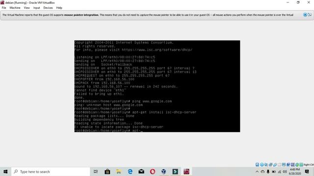 Setting Dhcp Server Pada Debian смотреть онлайн
