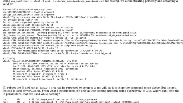 Unix & Linux: Manually set wpa_supplicant driver? смотреть онлайн
