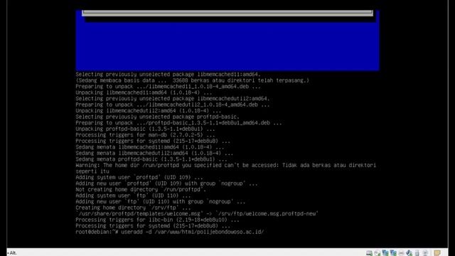 Konfigurasi FTP Server Pada Debian CLI смотреть онлайн