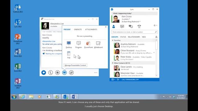 Training- Make the switch to Lync 2013- Share Your Desktop in Lync Video 4 of 5 смотреть онлайн