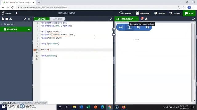 Como iniciar documentos LaTeX online смотреть онлайн