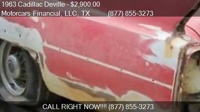 1963 Cadillac Deville for sale in Headquarters in Plano, TX смотреть онлайн