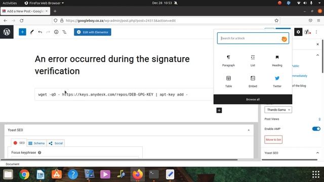 An error occurred during the signature verification смотреть онлайн