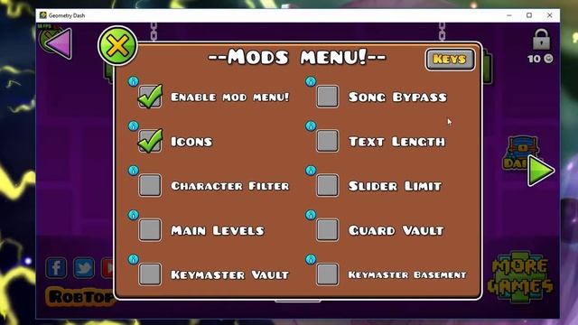 Geometry Dash 2 11 In Game Mod menu ! смотреть онлайн