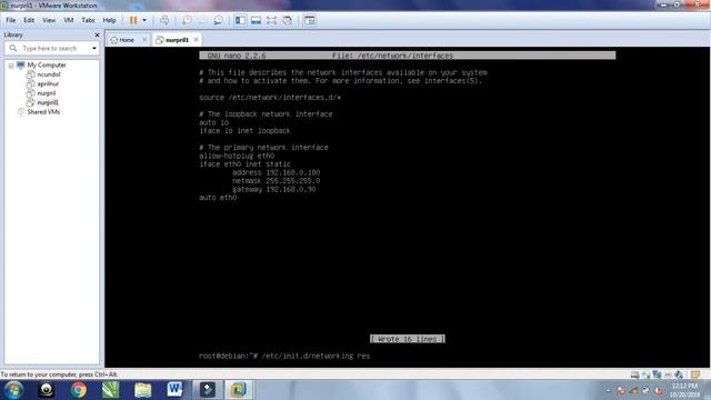 TUTORIAL KONFIGURASI IP DEBIAN смотреть онлайн