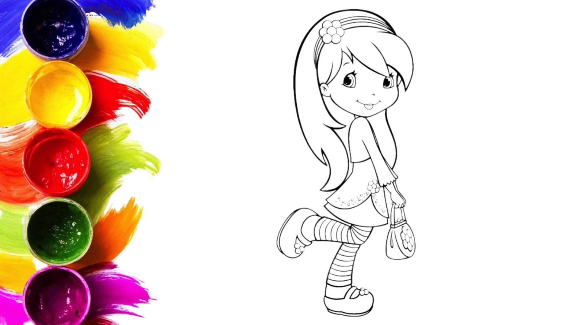 Как нарисовать и раскрасить Шарлотту Земляничку/рисунки для срисовки смотреть онлайн